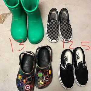 Crocs and vans for boys, great condition